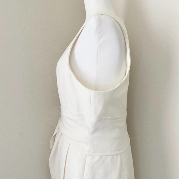 cinq a sept - NWT cassaleigh dress waist tie wrap sleeveless mini dressy ivory - Picture 5 of 10